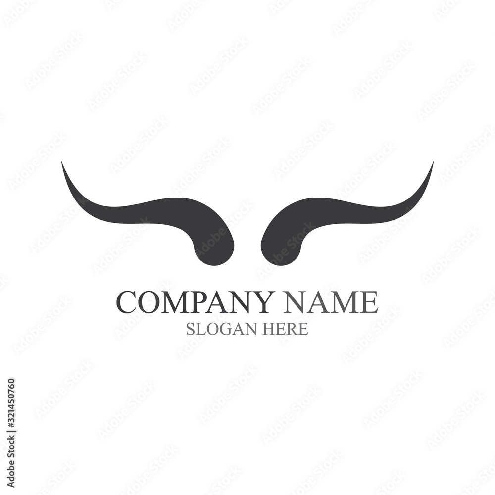 Devil horn Vector icon design illustration Template Devil horn Vector icon design illustration Template