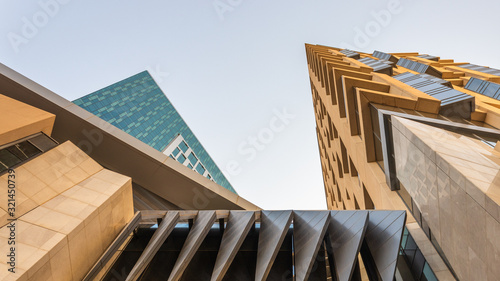 Canvas Print Large buildings equipped with the latest technology, King Abdullah Financial Dis