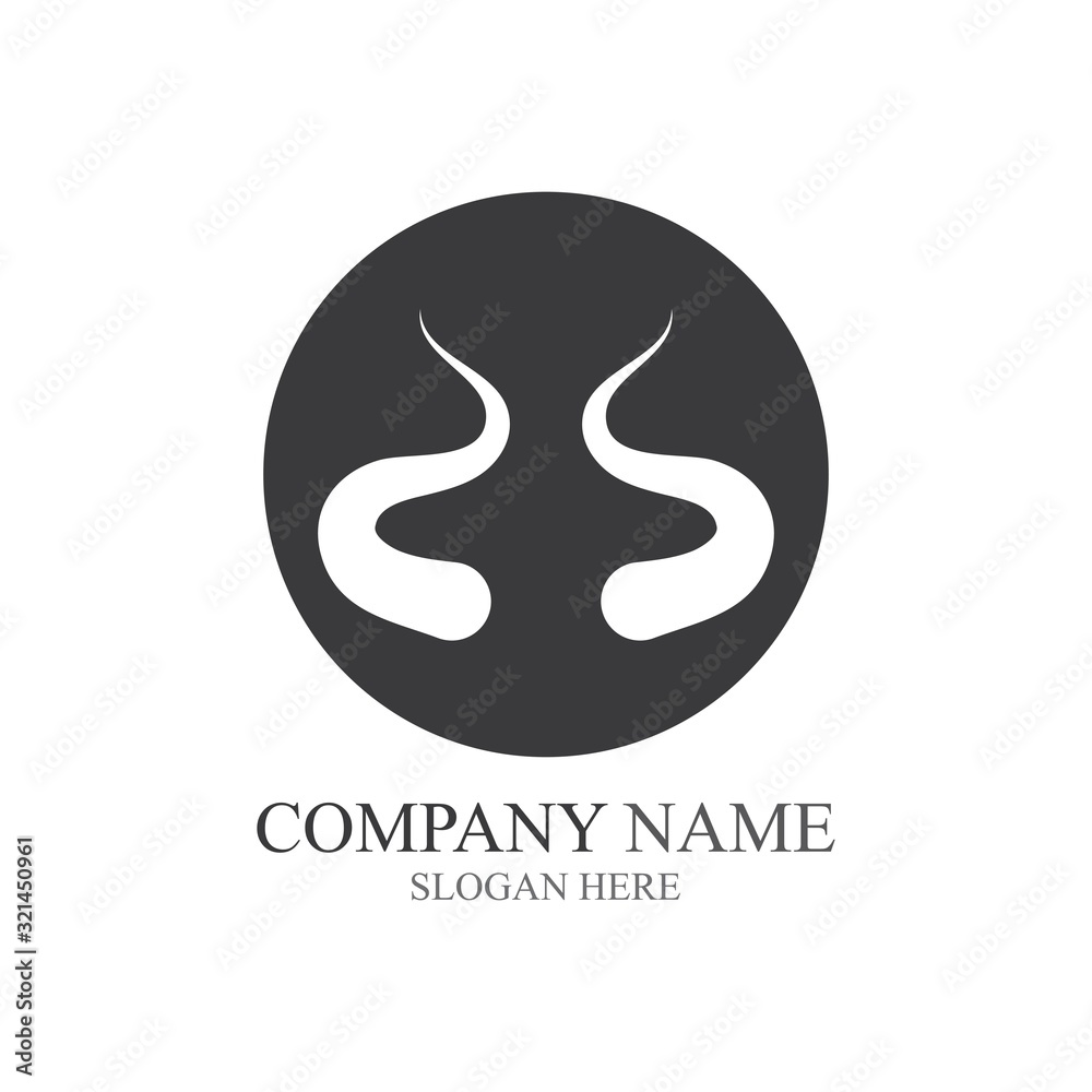 Devil horn Vector icon design illustration Template Devil horn Vector icon design illustration Template
