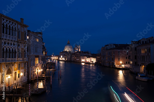 night on the grand canal in venice, © zenzaetr