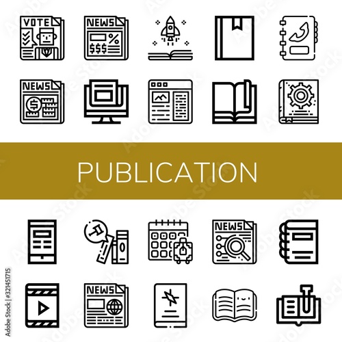 publication icon set