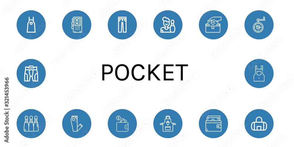 pocket simple icons set pocket simple icons set