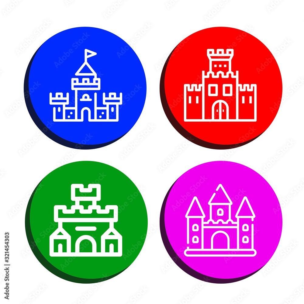 Set of stronghold icons