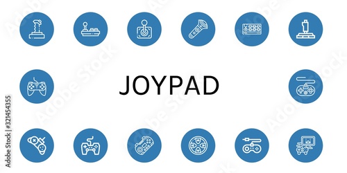 Set of joypad icons