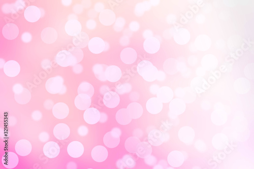 Background bokeh color pink and white illustration abstract