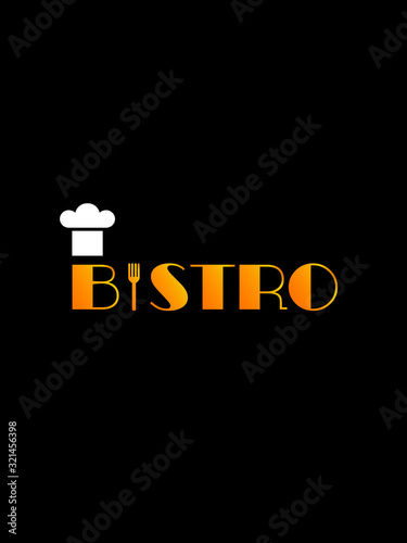 Bistro logo on a black background
