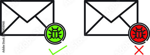 spam icon or bug mail icon.