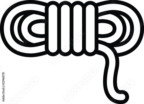 Rope icon, vector illustration 