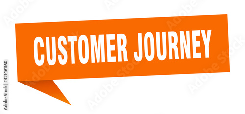 customer journey speech bubble. customer journey ribbon sign. customer journey banner