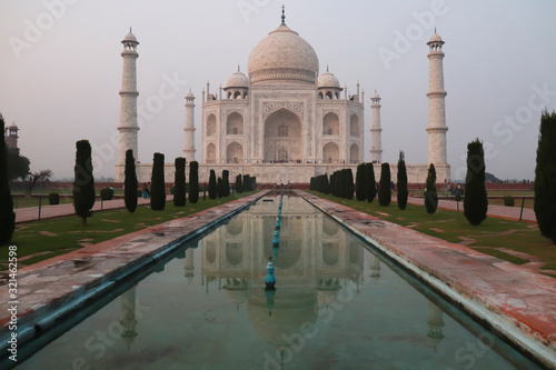 Taj Mahal Agra at sunset