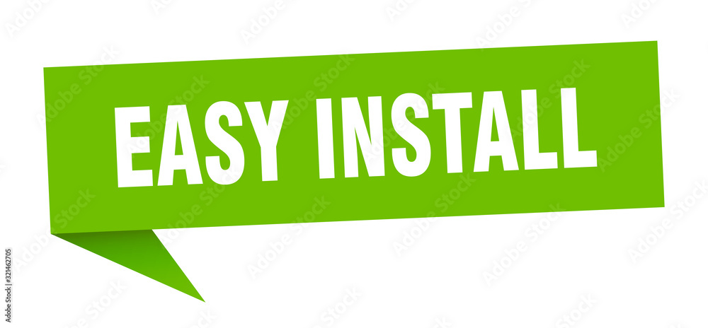 easy install speech bubble. easy install ribbon sign. easy install banner easy install speech bubble. easy install ribbon sign. easy install banner