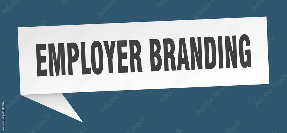 employer branding speech bubble. employer branding ribbon sign. employer branding banner
