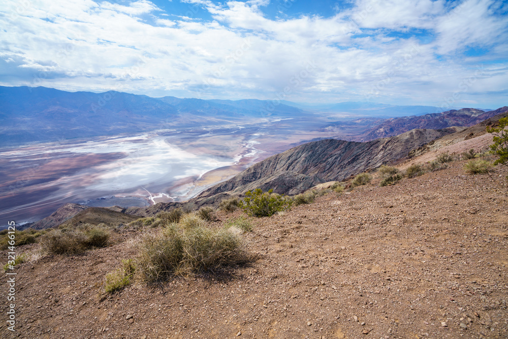 badwater basin from dantes view in death valley, california, usa badwater basin from dantes view in death valley, california, usa