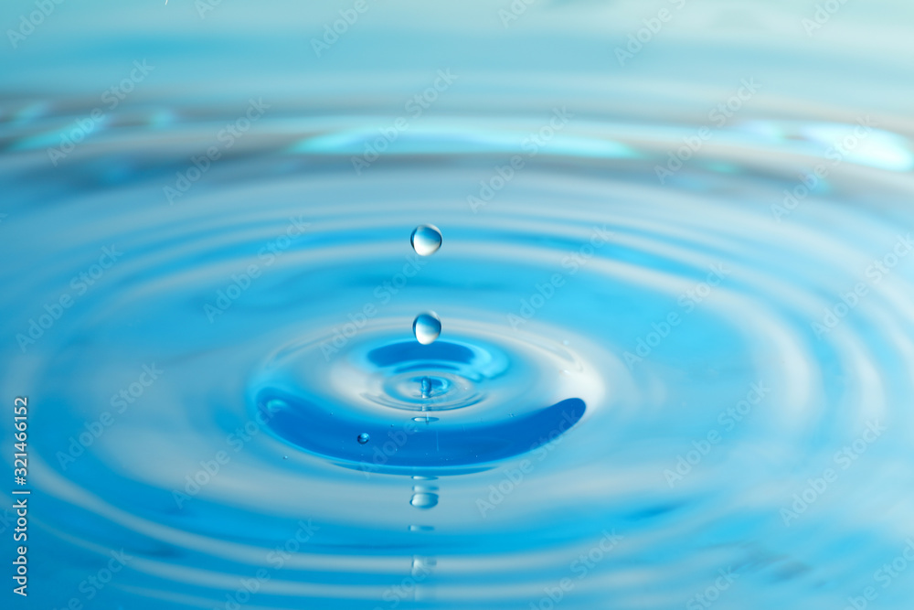 Splash of clear water with drops as background, closeup Splash of clear water with drops as background, closeup