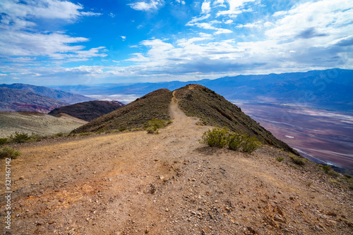 badwater basin from dantes view in death valley, california, usa