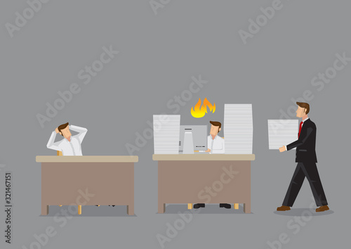 Unfairness at Work Vector Illustration
