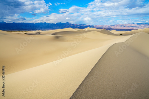 mesquite flat sand dunes in death valley, california, usa