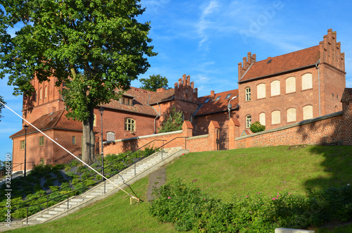 Teutonic castle in Olsztynek, Warmian-Masurian Voivodeship, Poland.  photo