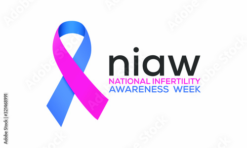 Vector illustration on the theme of National Infertility awareness week observed in last week of April before Mother's day.