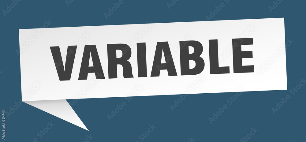 variable speech bubble. variable ribbon sign. variable banner