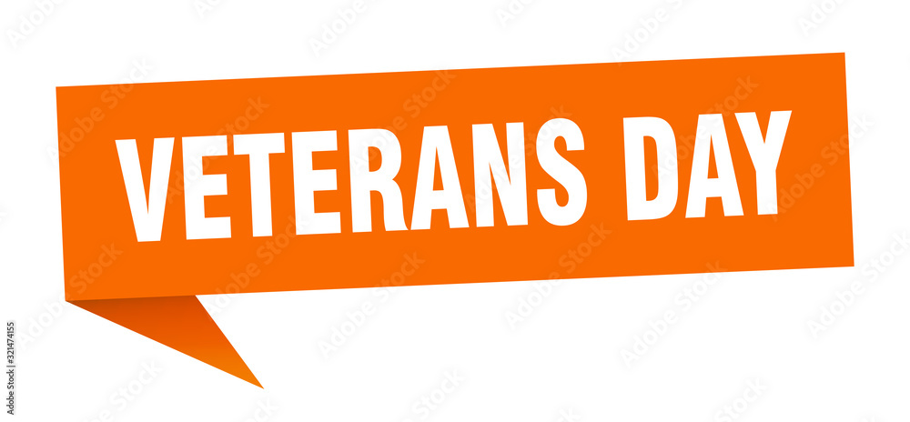 veterans day speech bubble. veterans day ribbon sign. veterans day banner veterans day speech bubble. veterans day ribbon sign. veterans day banner