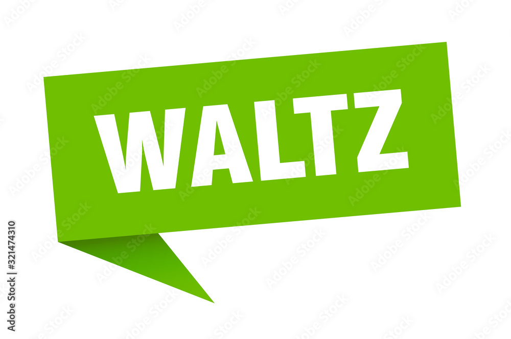 waltz speech bubble. waltz ribbon sign. waltz banner waltz speech bubble. waltz ribbon sign. waltz banner