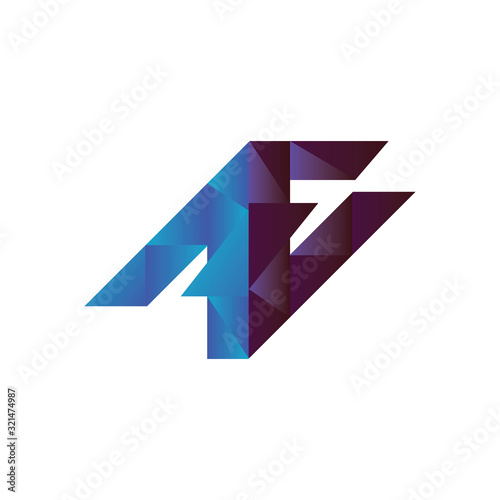 Initial letter ae or ea logo vector templates photo