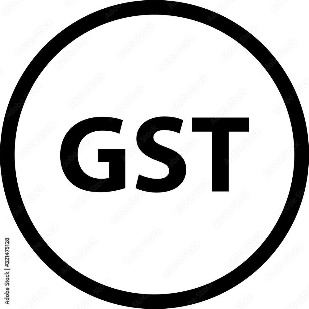 Goods and service tax acronym gst vector illustration stock vector