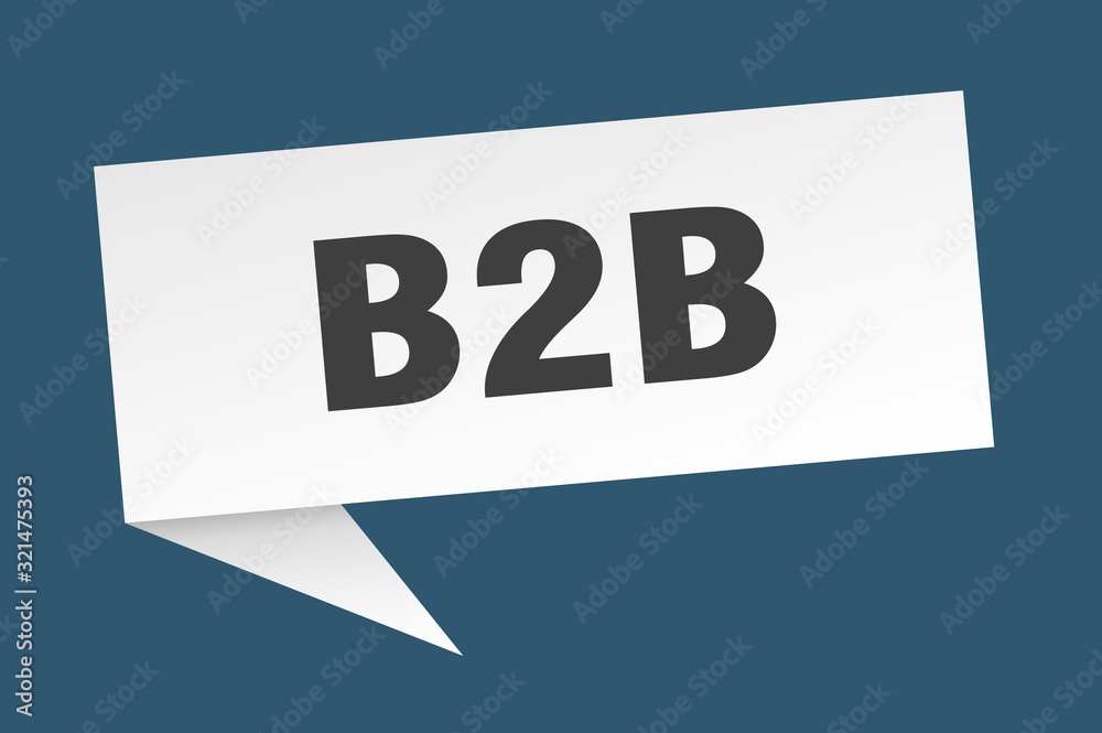 b2b speech bubble. b2b ribbon sign. b2b banner