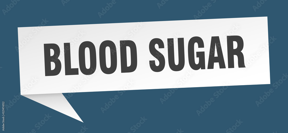 blood sugar speech bubble. blood sugar ribbon sign. blood sugar banner