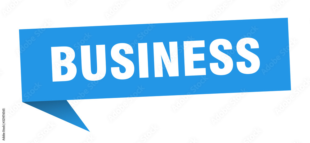 business speech bubble. business ribbon sign. business banner