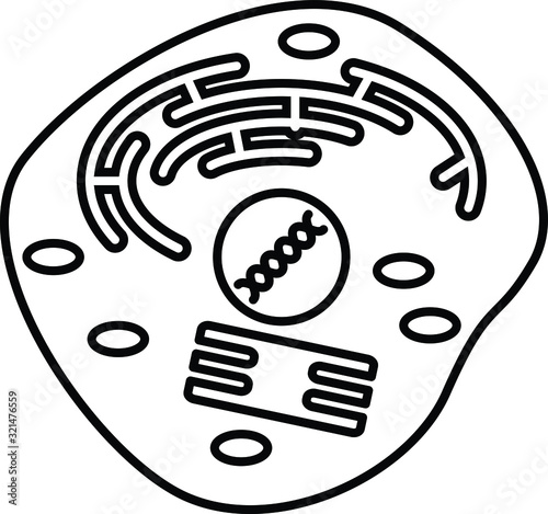 Cell icon, vector illustration