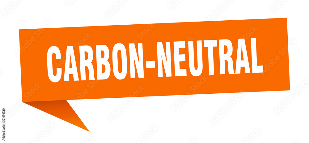 carbon-neutral speech bubble. carbon-neutral ribbon sign. carbon-neutral banner carbon-neutral speech bubble. carbon-neutral ribbon sign. carbon-neutral banner