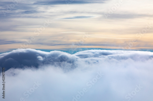 view over the clouds  land of heaven