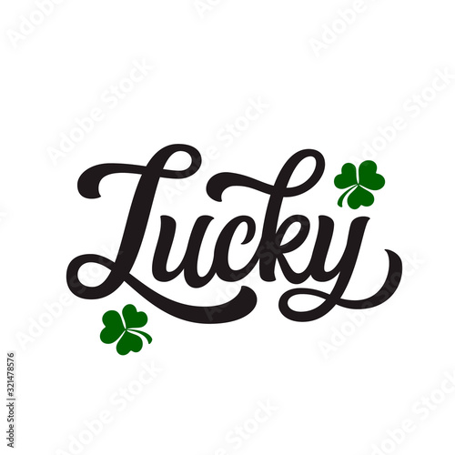 St. Patrick's day lettering