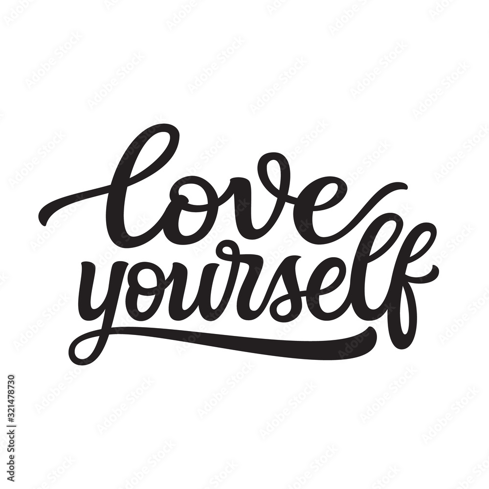 Love yourself lettering