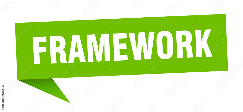 framework speech bubble. framework ribbon sign. framework banner framework speech bubble. framework ribbon sign. framework banner