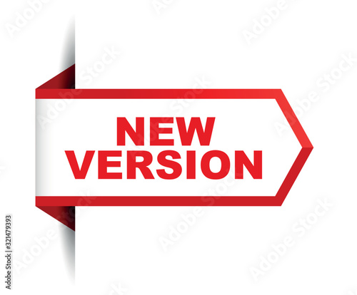 red vector banner new version