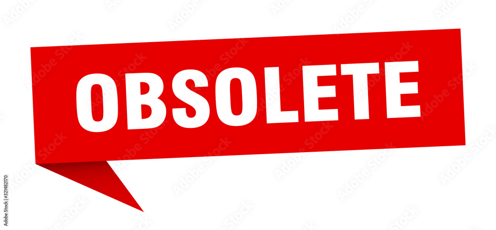 obsolete speech bubble. obsolete ribbon sign. obsolete banner obsolete speech bubble. obsolete ribbon sign. obsolete banner