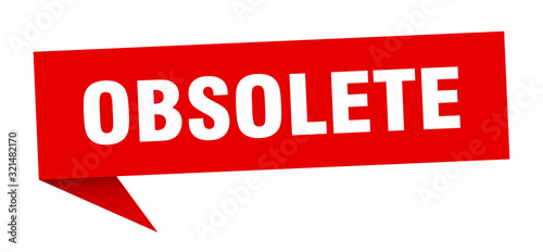 obsolete speech bubble. obsolete ribbon sign. obsolete banner