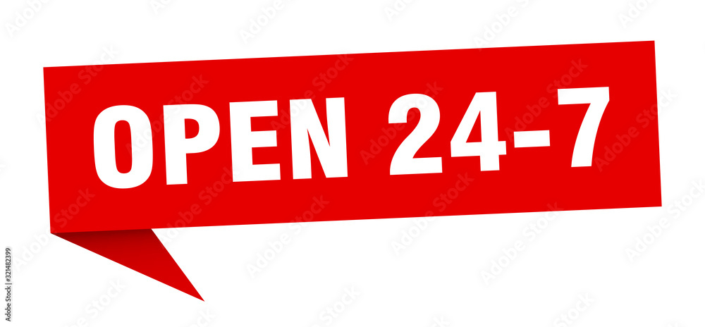 open 24 7 speech bubble. open 24 7 ribbon sign. open 24 7 banner open 24 7 speech bubble. open 24 7 ribbon sign. open 24 7 banner