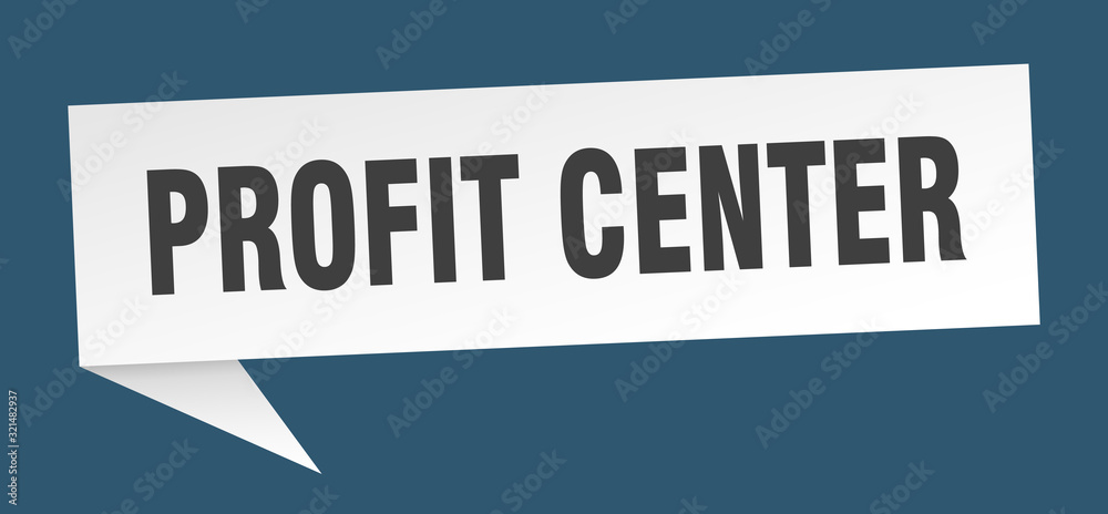profit center speech bubble. profit center ribbon sign. profit center banner