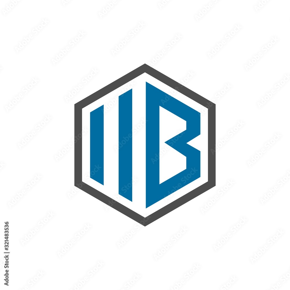 abstract initial letter M B logo design template abstract initial letter M B logo design template