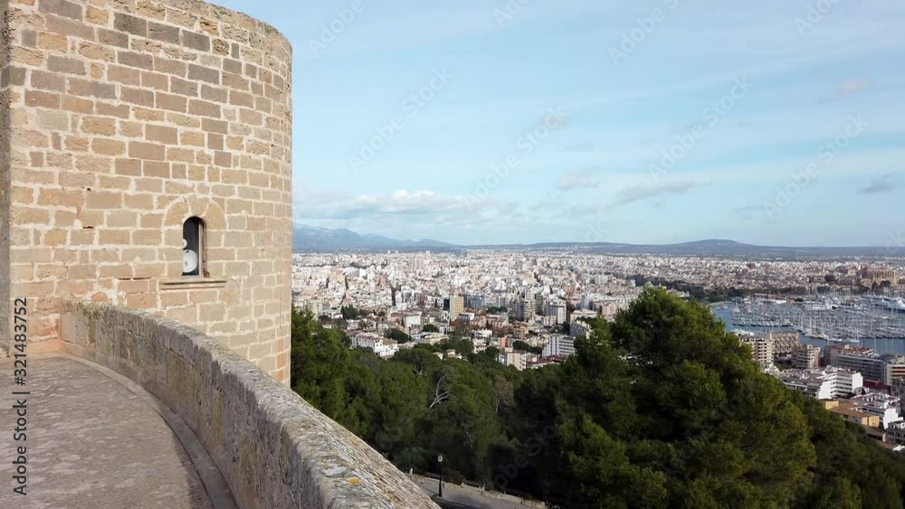 View from Castel Bellver to Palma de Mallorca, Balearic Islands, Spain View from Castel Bellver to Palma de Mallorca, Balearic Islands, Spain