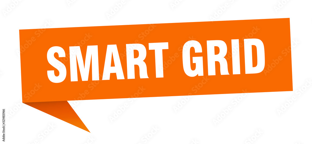 smart grid speech bubble. smart grid ribbon sign. smart grid banner smart grid speech bubble. smart grid ribbon sign. smart grid banner