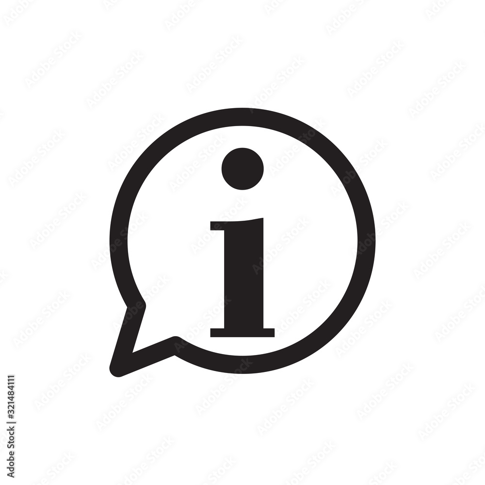 information icon design vector logo template EPS 10 information icon design vector logo template EPS 10