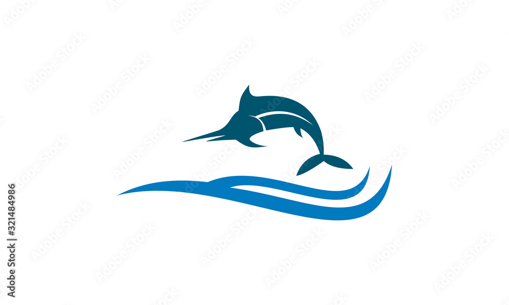 jump fish icon logo jump fish icon logo