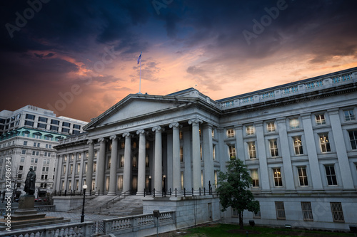 Exterior of United States Department of Treasury photo
