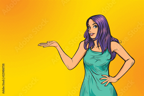surprised woman present