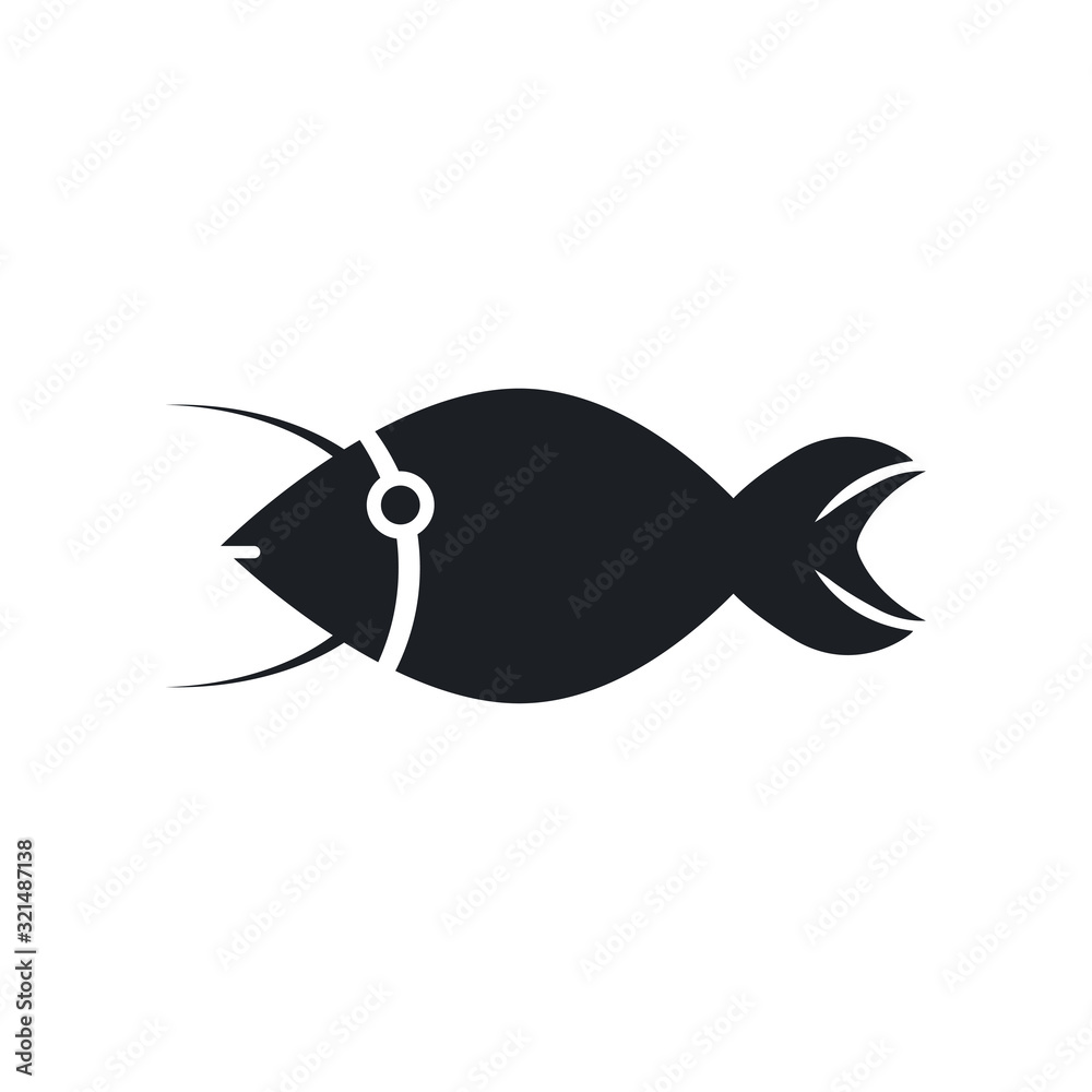 Fototapeta premium fish icon design vector logo template EPS 10